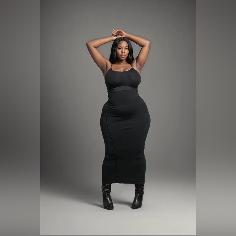 Babes (Black) Tummy Control Skirt